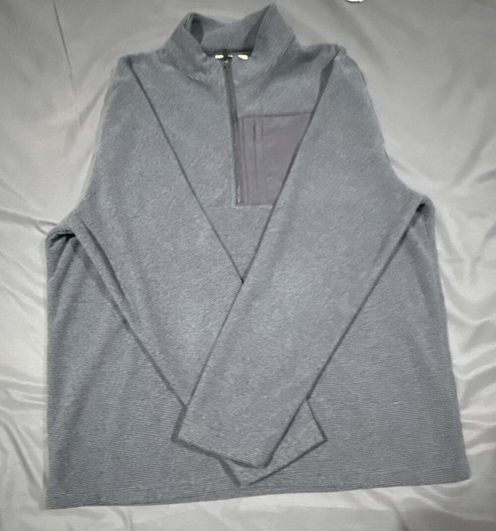 Grand Slam Performance Quarter-Zip Pullover Size L Blue Fleece